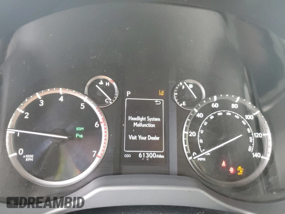 2020 Lexus GX 460 Premium with VIN JTJAM7BX0L5247213, listed as a Copart auction lot 61256525 with 61,300 mi miles and Salvage title. Bid and sale history available at DreamBid. Image 9.