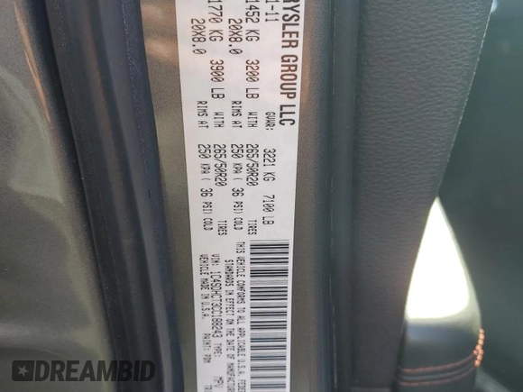 2012 Dodge Durango R/T with VIN 1C4SDHCT3CC188243, listed as a Copart auction lot 40917114 with 145,409 mi miles and Salvage title. Bid and sale history available at DreamBid. Image 14.