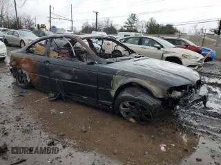 2001 BMW 3 Series 325Ci with VIN WBABN33431JW59452, listed as a Copart auction lot 81123234 with 0 mi miles and Salvage Title. Bid and sale history available at carsss.com. Image 4.