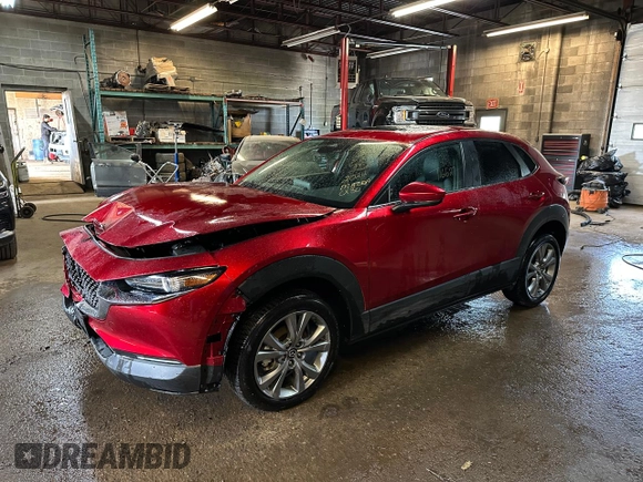 2024 Mazda CX-30 S Preferred z VIN 3MVDMBCM7RM695957, wystawiony jako Copart lot #61629925 z przebiegiem 21 752 mil mil oraz Szkoda całkowita • Salvage title. Historia ofert i sprzedaży dostępna na DreamBid. Obrazek 1.
