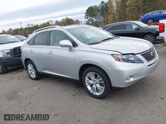 2012 Lexus RX 450h with VIN JTJBC1BA3C2429389, listed as a IAAI auction lot 38051323 with 86,192 mi miles and . Bid and sale history available at DreamBid. Image 1.