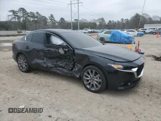 2024 Mazda 3 S Preferred with VIN 3MZBPACM9RM436636, listed as a Copart auction lot 43819195 with 5,304 mi miles and Salvage title. Bid and sale history available at DreamBid. Image 4.