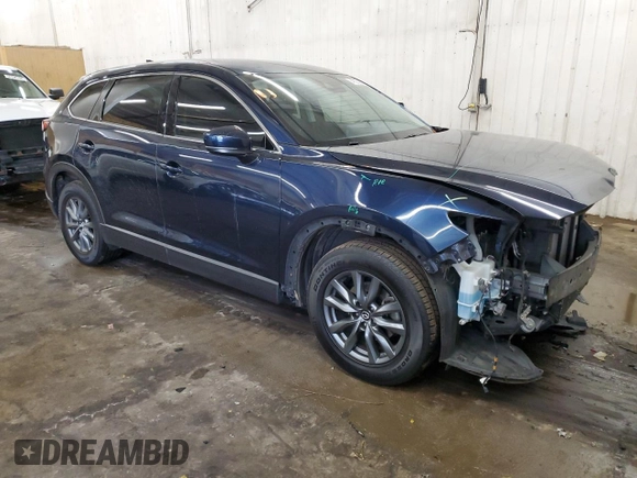 2020 Mazda CX-9 Touring with VIN JM3TCBCY3L0408425, listed as a Copart auction lot 46353665 with 58,501 mi miles and Salvage Title. Bid and sale history available at carsss.com. Image 4.