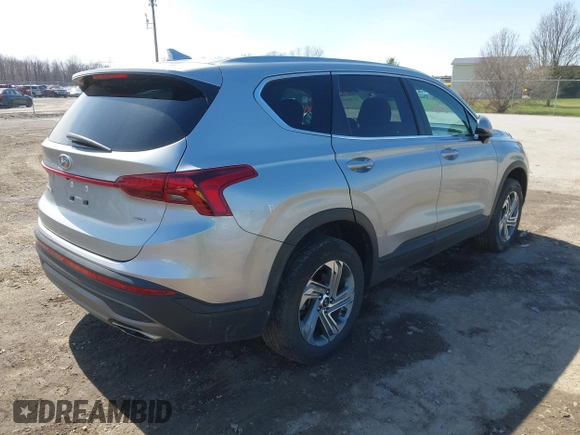 2021 Hyundai Santa Fe SE with VIN 5NMS1DAJ5MH320635, listed as a IAAI auction lot 41951050 with 26,593 mi miles. Bid and sale history available at carsss.com. Image 4.