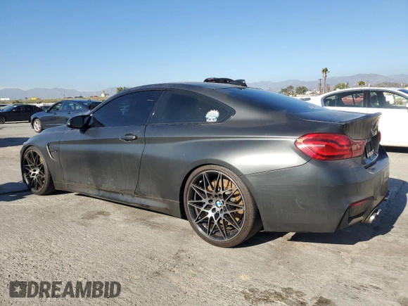 2018 BMW M4 с VIN WBS4Y9C53JAA92296, выставлен на аукционе Copart как лот 46174365 с пробегом 47 319 миль миль и Списание • Salvage title. История ставок и продаж доступна на DreamBid. Изображение 2.