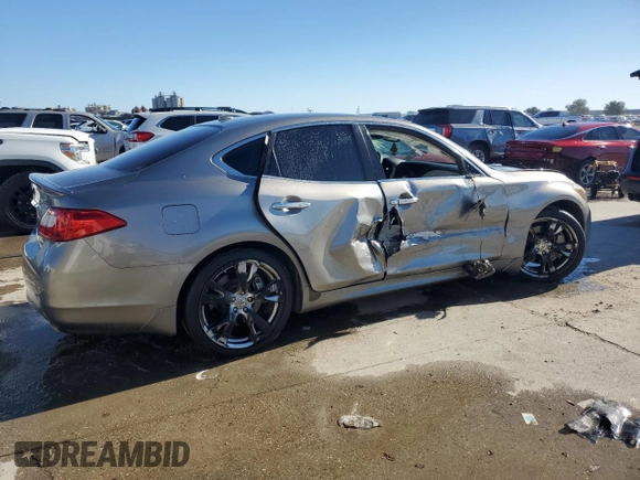 2011 Infiniti M37 with VIN JN1BY1AP2BM326416, listed as a Copart auction lot 81486964 with 168,804 mi miles and Salvage Title. Bid and sale history available at carsss.com. Image 3.