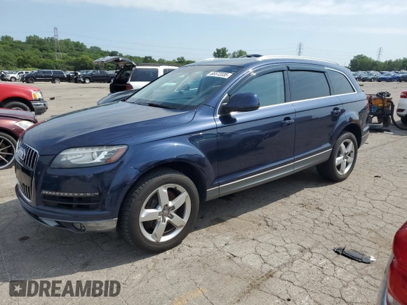 2013 Audi Q7 Premium Plus with VIN WA1LGAFE6DD010512, listed as a Copart auction lot 65572335 with 195,066 mi miles and Clean title. Bid and sale history available at DreamBid. Image 1.