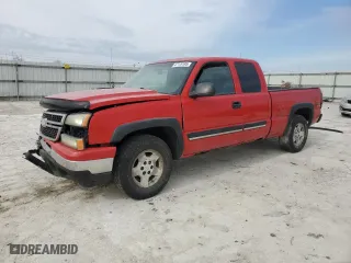 2006 Chevrolet Silverado 1500 LT1 with VIN 1GCEK19B16Z152805, listed as a Copart auction lot 47176185 with 0 mi miles and Salvage Title. Bid and sale history available at carsss.com. Image 1.