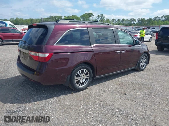 2012 Honda Odyssey EX with VIN 5FNRL5H45CB054113, listed as a IAAI auction lot 41760280 with 125,640 mi miles and . Bid and sale history available at carsss.com. Image 4.