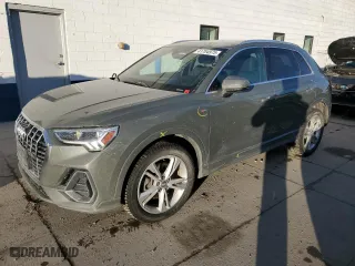 2020 Audi Q3 S line Premium Plus with VIN WA1EECF33L1004479, listed as a Copart auction lot 41704975 with 83,429 mi miles and Salvage Title. Bid and sale history available at carsss.com. Image 1.