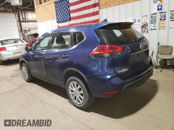 2017 Nissan Rogue S with VIN KNMAT2MV8HP587466, listed as a Copart auction lot 60726955 with 160,529 mi miles and Clean title. Bid and sale history available at DreamBid. Image 2.
