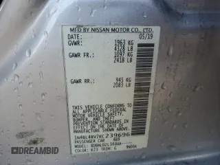 2019 Nissan Altima 2.5 S with VIN 1N4BL4BV7KC239696, listed as a Copart auction lot 86269424 with 136,724 mi miles and Clean Title. Bid and sale history available at carsss.com. Image 13.