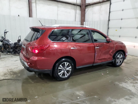 2017 Nissan Pathfinder S with VIN 5N1DR2MM7HC902845, listed as a Copart auction lot 88087735 with 208907 miles and Non Repairable. Bid and sale history available at carsss.com. Image 3.