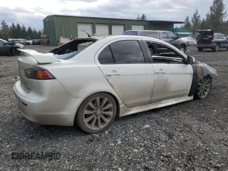 2011 Mitsubishi Lancer GTS with VIN JA32U8FW1BU042436, listed as a Copart auction lot 44769945 with 0 mi miles and Salvage Title. Bid and sale history available at carsss.com. Image 3.