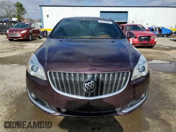 2017 Buick Regal Premium II with VIN 2G4GR5GX0H9131544, listed as a Copart auction lot 43786165 with 122,983 mi miles and Salvage Title. Bid and sale history available at carsss.com. Image 5.