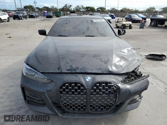 2021 BMW 4 Series 430i with VIN WBA53AP05MCG80393, listed as a Copart auction lot 84918394 with 61,614 mi miles and Salvage Title. Bid and sale history available at DreamBid. Image 5.