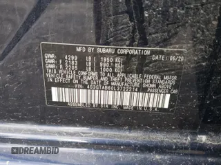 2020 Subaru Impreza z VIN 4S3GTAB60L3722214, wystawiony jako Copart lot #57227875 z przebiegiem 37 199 mil mil oraz Szkoda całkowita • Salvage title. Historia ofert i sprzedaży dostępna na DreamBid. Obrazek 12.