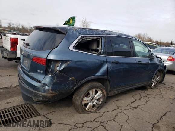 2016 Honda Pilot LX with VIN 5FNYF6H12GB065235, listed as a Copart auction lot 44206065 with 0 mi miles and Clean Title. Bid and sale history available at carsss.com. Image 3.