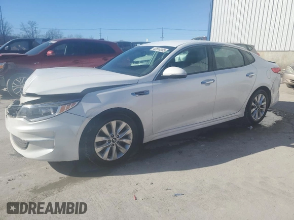 2016 Kia Optima LX with VIN 5XXGT4L36GG060134, listed as a Copart auction lot 42814385 with 135,660 mi miles and Non Repairable. Bid and sale history available at carsss.com. Image 1.