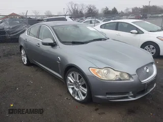 2010 Jaguar XF Supercharged with VIN SAJWA0HE2AMR63968, listed as a IAAI auction lot 41723274 with 102,830 mi miles. Bid and sale history available at carsss.com. Image 1.