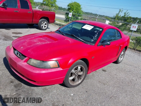 2002 Ford Mustang GT Deluxe with VIN 1FAFP42X42F103211, listed as a IAAI auction lot 42015683 with 210,545 mi miles. Bid and sale history available at carsss.com. Image 2.