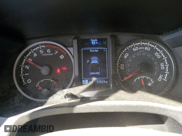 2020 Toyota Tacoma SR with VIN 5TFRX5GN5LX182839, listed as a Copart auction lot 50321015 with 53,929 mi miles and Salvage Title. Bid and sale history available at DreamBid. Image 9.
