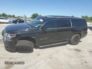 2017 Chevrolet Suburban LT with VIN 1GNSKHKC9HR236542, listed as a Copart auction lot 49681325 with 138,059 mi miles and Salvage Title. Bid and sale history available at carsss.com. Image 1.
