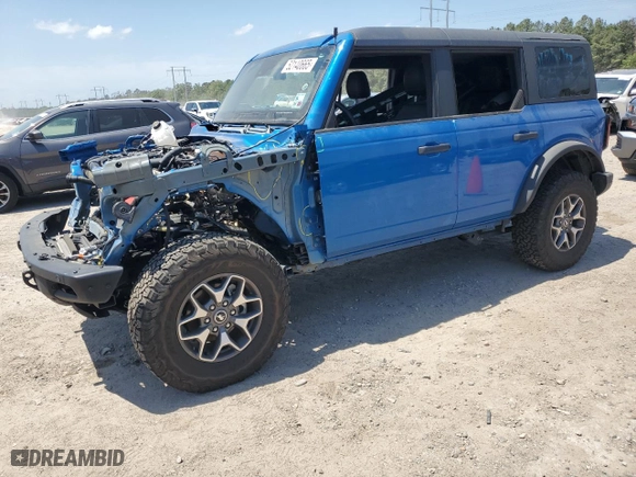 2024 Ford Bronco Badlands with VIN 1FMEE9BP5RLA31676, listed as a Copart auction lot 52140665 with 0 mi miles and Salvage Title. Bid and sale history available at carsss.com. Image 1.