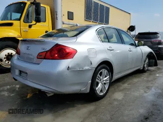 2011 Infiniti G25 x with VIN JN1DV6ARXBM650956, listed as a Copart auction lot 45749273 with 172,781 mi miles and Salvage Title. Bid and sale history available at carsss.com. Image 3.