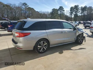 2020 Honda Odyssey Elite with VIN 5FNRL6H99LB007331, listed as a Copart auction lot 88478265 with 53,040 mi miles and Salvage Title. Bid and sale history available at DreamBid. Image 3.