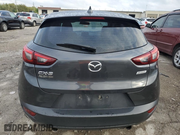 2017 Mazda CX-3 Sport with VIN JM1DKDB72H0175391, listed as a Copart auction lot 72988784 with 66,120 mi miles and Salvage Title. Bid and sale history available at carsss.com. Image 6.