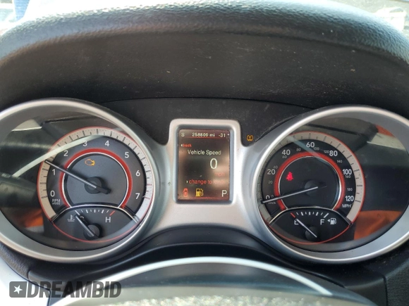 2017 Dodge Journey GT with VIN 3C4PDDEG6HT643581, listed as a Copart auction lot 53050785 with 258,809 mi miles and Clean Title. Bid and sale history available at DreamBid. Image 9.