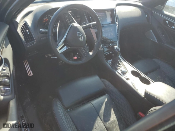 2018 Infiniti Q50 RED SPORT 400 with VIN JN1FV7AR9JM481106, listed as a Copart auction lot 42919985 with 52,755 mi miles and Salvage Title. Bid and sale history available at carsss.com. Image 8.