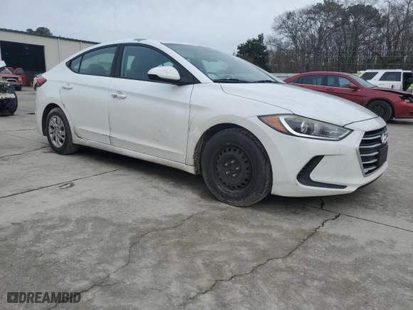 2017 Hyundai Elantra SE with VIN 5NPD74LF7HH079959, listed as a Copart auction lot 45161265 with 128,967 mi miles and Salvage Title. Bid and sale history available at carsss.com. Image 4.