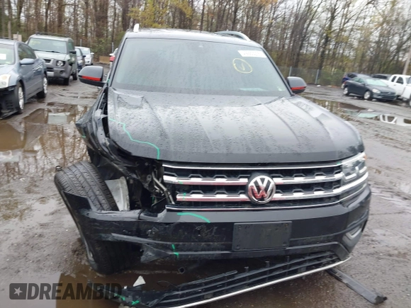 2019 Volkswagen Atlas SEL with VIN 1V2MR2CA4KC592087, listed as a IAAI auction lot 41961829 with 101,267 mi miles and . Bid and sale history available at DreamBid. Image 12.