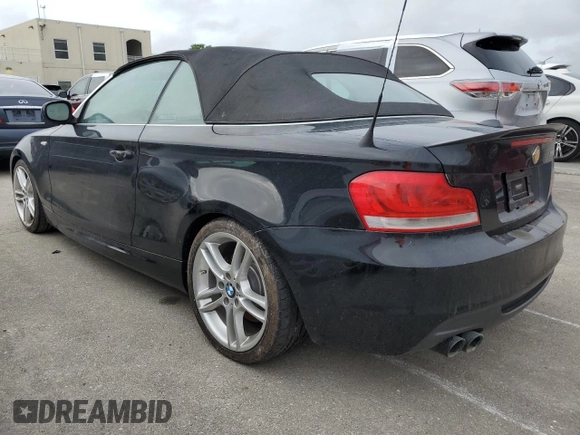 2013 BMW 1 Series 135i with VIN WBAUN7C57DVM27734, listed as a Copart auction lot 74684724 with 0 mi miles and Non Repairable. Bid and sale history available at carsss.com. Image 2.