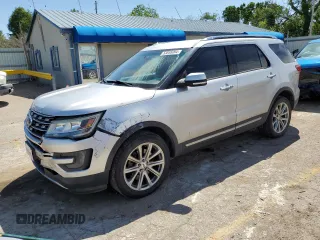 2016 Ford Explorer Limited with VIN 1FM5K8F80GGA29975, listed as a Copart auction lot 53855994 with 104,196 mi miles and Salvage Title. Bid and sale history available at carsss.com. Image 1.