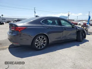2015 Acura TLX V6 with VIN 19UUB2F32FA021171, listed as a Copart auction lot 56251435 with 96,014 mi miles and Salvage title. Bid and sale history available at DreamBid. Image 3.
