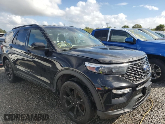 2023 Ford Explorer ST-Line with VIN 1FMSK7KH0PGA47511, listed as a Copart auction lot 73686344 with 9,348 mi miles and Non Repairable. Bid and sale history available at carsss.com. Image 4.