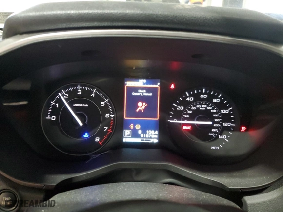 2020 Subaru Impreza Premium with VIN 4S3GKAV66L3606031, listed as a Copart auction lot 43313905 with 51,579 mi miles and Salvage Title. Bid and sale history available at carsss.com. Image 9.