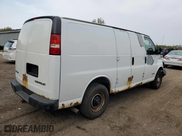 2006 Chevrolet Express Cargo z VIN 1GCHG35U761242721, wystawiony jako Copart lot #75036204 z przebiegiem 253 979 mil mil oraz Czysty tytuł • Clean title. Historia ofert i sprzedaży dostępna na DreamBid. Obrazek 3.
