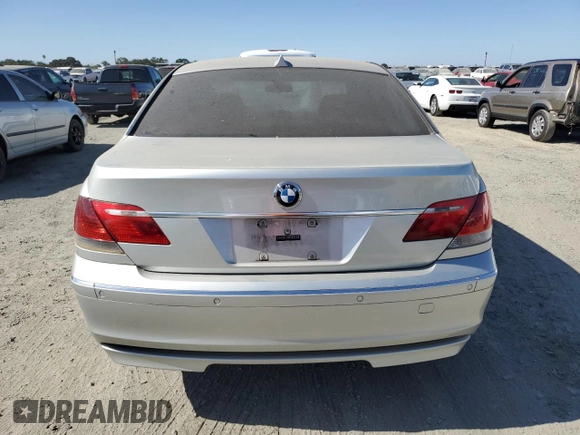 2006 BMW 7 Series 750i with VIN WBAHL83566DT03671, listed as a Copart auction lot 64324505 with 154,418 mi miles and Clean title. Bid and sale history available at DreamBid. Image 6.