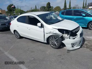 2018 Mitsubishi Mirage G4 SE with VIN ML32F4FJ9JHF15067, listed as a IAAI auction lot 41697906 with 37,906 mi miles. Bid and sale history available at carsss.com. Image 1.
