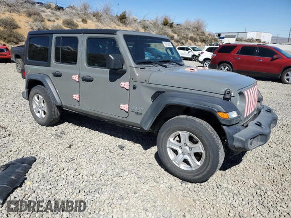 2021 Jeep Wrangler Unlimited 80th Anniversary with VIN 1C4HJXDN8MW630849, listed as a Copart auction lot 50433935 with 84,796 mi miles and Salvage title. Bid and sale history available at DreamBid. Image 4.