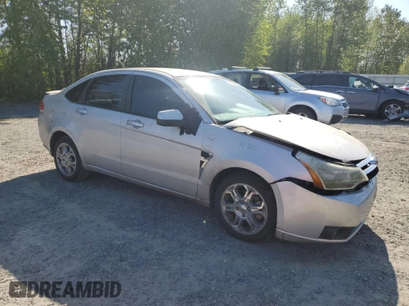 2008 Ford Focus SE with VIN 1FAHP35N68W225445, listed as a Copart auction lot 55587925 with 109,547 mi miles and Salvage Title. Bid and sale history available at DreamBid. Image 4.