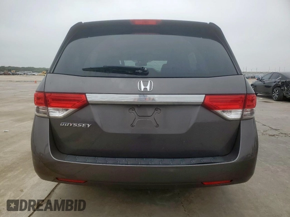 2016 Honda Odyssey EX-L with VIN 5FNRL5H63GB123050, listed as a Copart auction lot 55288945 with 96,613 mi miles and Salvage Title. Bid and sale history available at DreamBid. Image 6.