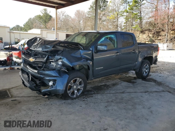 2020 Chevrolet Colorado 2WD Z71 with VIN 1GCGSDEN5L1158451, listed as a Copart auction lot 47039105 with 53,685 mi miles and Salvage title. Bid and sale history available at DreamBid. Image 1.