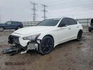 2020 Infiniti Q50 3.0t LUXE with VIN JN1EV7AR6LM250288, listed as a Copart auction lot 47900645 with 37,029 mi miles and Salvage Title. Bid and sale history available at carsss.com. Image 1.