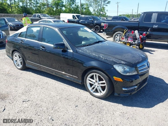 2013 Mercedes-Benz C-Class C 250 Sport with VIN WDDGF4HB5DA862291, listed as a IAAI auction lot 42019950 with 1 mi miles. Bid and sale history available at carsss.com. Image 1.