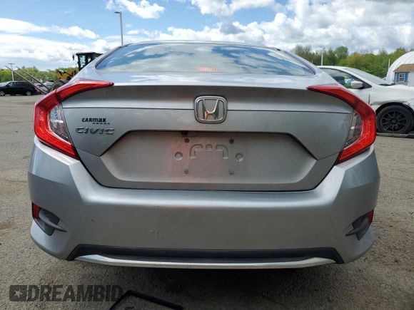 2020 Honda Civic LX z VIN 2HGFC2F66LH505485, wystawiony jako Copart lot #56056845 z przebiegiem 73 394 mil mil oraz Szkoda całkowita • Salvage title. Historia ofert i sprzedaży dostępna na DreamBid. Obrazek 6.